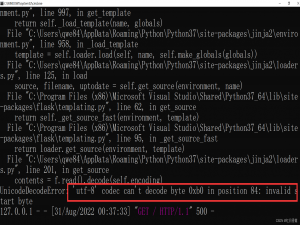 UnicodeDecodeError: ‘utf-8‘ codec can‘t decode byte 0xb0 in position 53: invalid start byte
