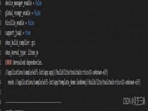hi3861编译报错 ERROR Unresolved dependencies 未解决的依赖