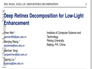 RetinexNet: Deep Retinex Decomposition for Low-Light Enhancement