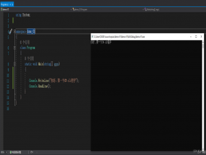 C# 输出语句示例