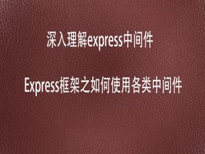 【Nodejs】深入理解Express框架之如何使用各类中间件_04