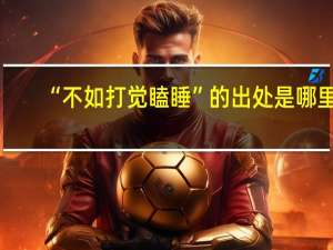 “不如打觉瞌睡”的出处是哪里