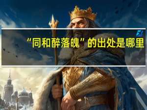“同和醉落魄”的出处是哪里