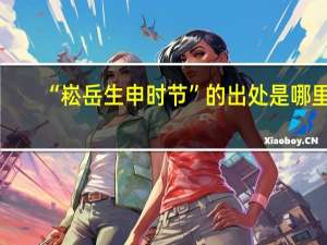 “崧岳生申时节”的出处是哪里