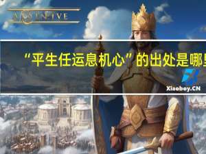 “平生任运息机心”的出处是哪里