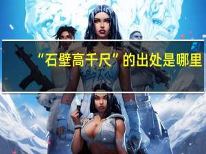 “石壁高千尺”的出处是哪里