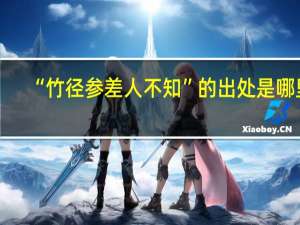 “竹径参差人不知”的出处是哪里