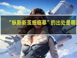 “纵新新茧纸临摹”的出处是哪里