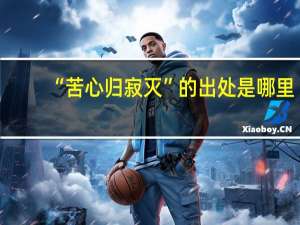 “苦心归寂灭”的出处是哪里