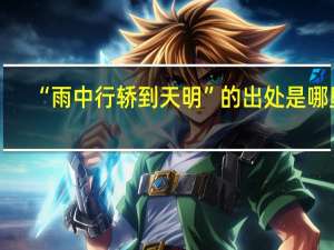 “雨中行轿到天明”的出处是哪里