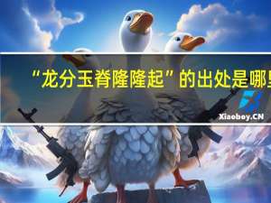 “龙分玉脊隆隆起”的出处是哪里