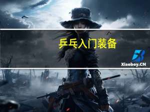 乒乓入门装备