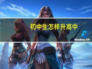 初中生怎样升高中