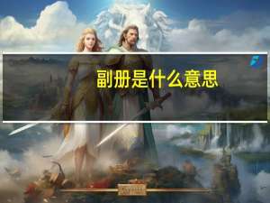 副册是什么意思