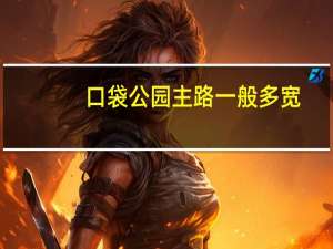 口袋公园主路一般多宽