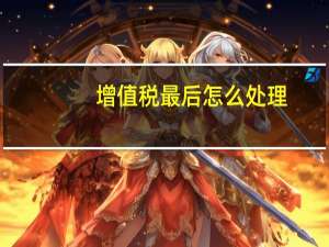 增值税最后怎么处理