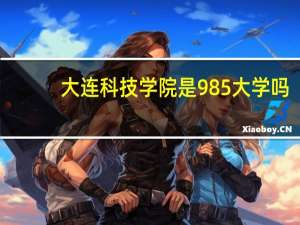大连科技学院是985大学吗