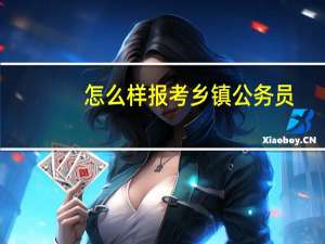 怎么样报考乡镇公务员