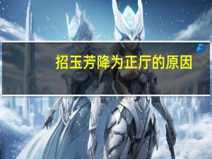 招玉芳降为正厅的原因（招玉芳降为正厅）