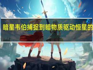 暗星韦伯捕捉到暗物质驱动恒星的证据