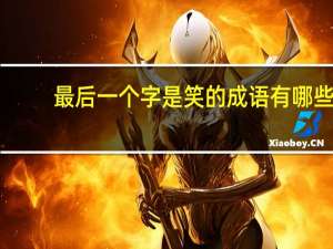 最后一个字是笑的成语有哪些