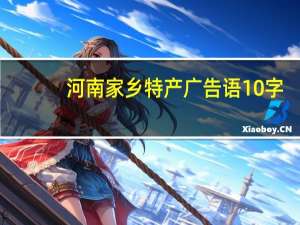 河南家乡特产广告语10字
