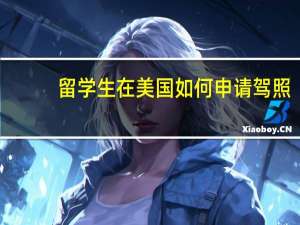 留学生在美国如何申请驾照