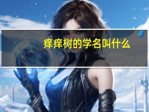 痒痒树的学名叫什么
