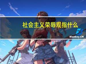 社会主义荣辱观指什么