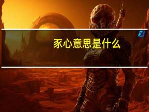 豕心意思是什么