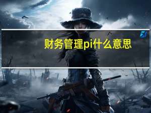 财务管理pi什么意思