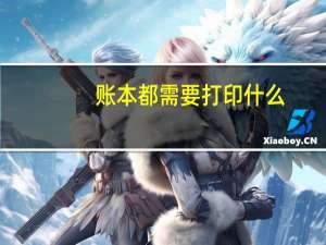 账本都需要打印什么