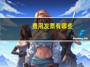 费用发票有哪些