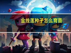 金线莲种子怎么育苗