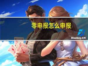 零申报怎么申报