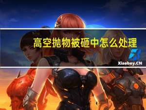 高空抛物被砸中怎么处理