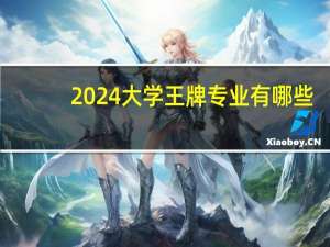2024大学王牌专业有哪些
