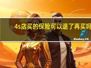 4s店买的保险可以退了再买吗