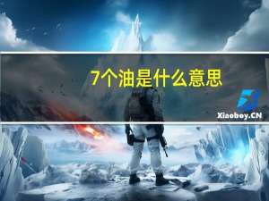 7个油是什么意思