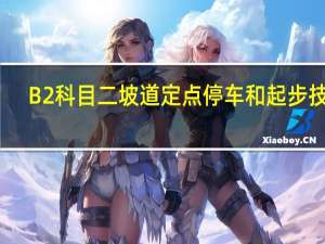 B2科目二坡道定点停车和起步技巧（科目二坡道定点停车和起步技巧）