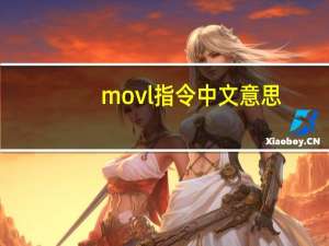 movl指令中文意思