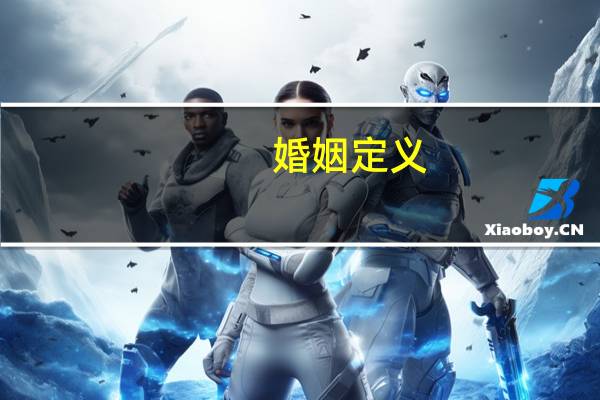。婚姻定义