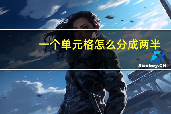 一个单元格怎么分成两半