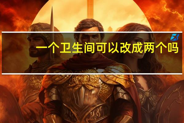 一个卫生间可以改成两个吗