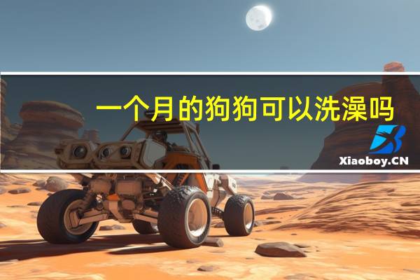 一个月的狗狗可以洗澡吗
