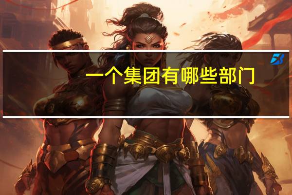 一个集团有哪些部门