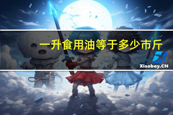 一升食用油等于多少市斤