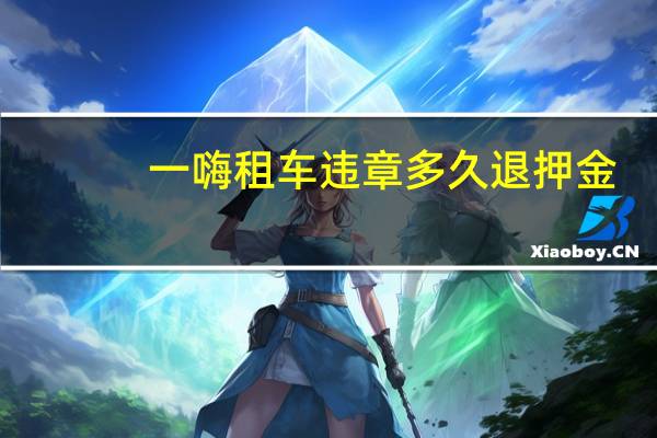 一嗨租车违章多久退押金