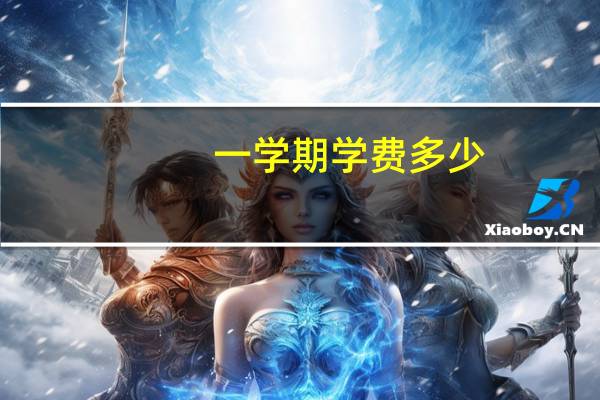 一学期学费多少