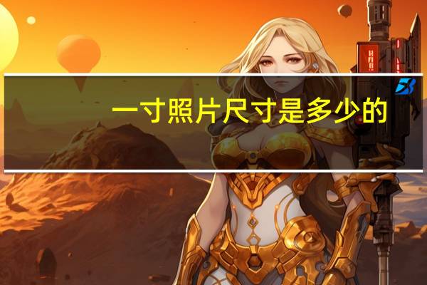 一寸照片尺寸是多少的
